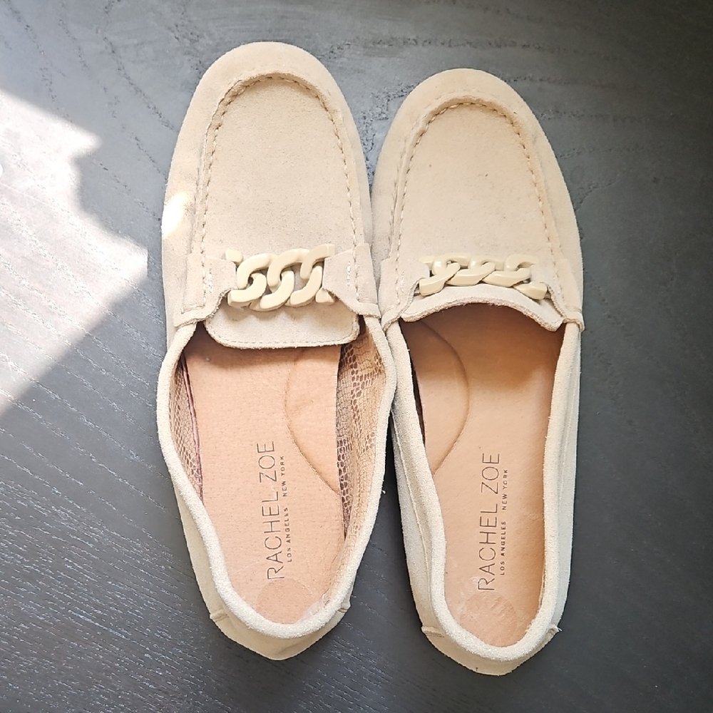 Rachel Zoe Women's Tan Chain Loafers